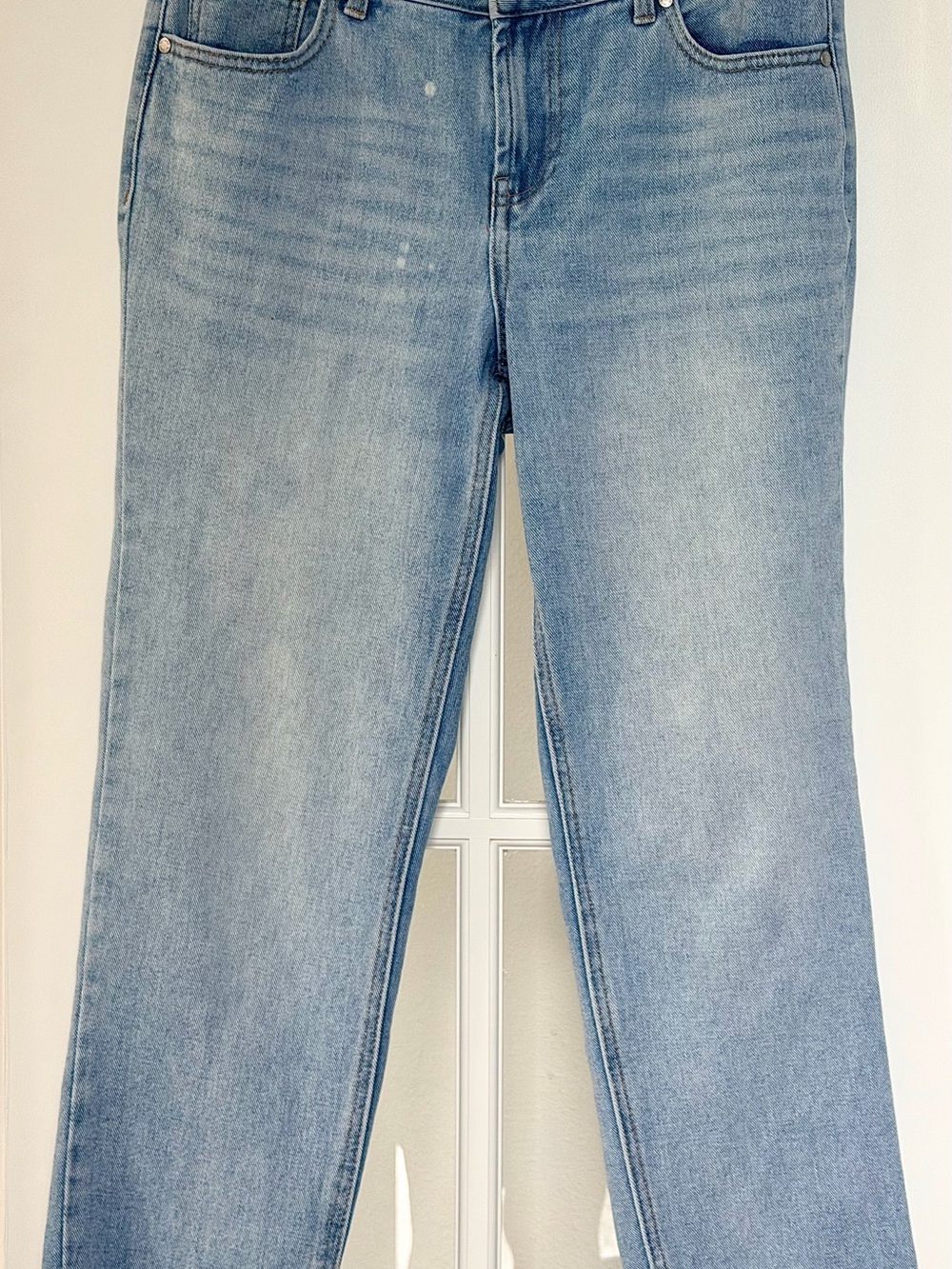 1822 Denim Light Blue Straight Leg Women's Jeans